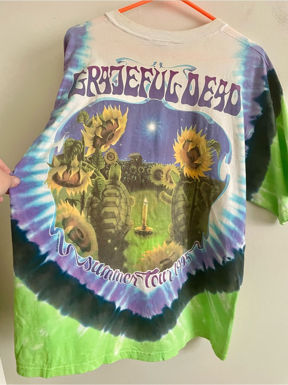 🐢🌻 Vintage Grateful Dead 1995 Turtles and Sunflowers T-Shirt 🐢🌻 - Picture 5 of 5